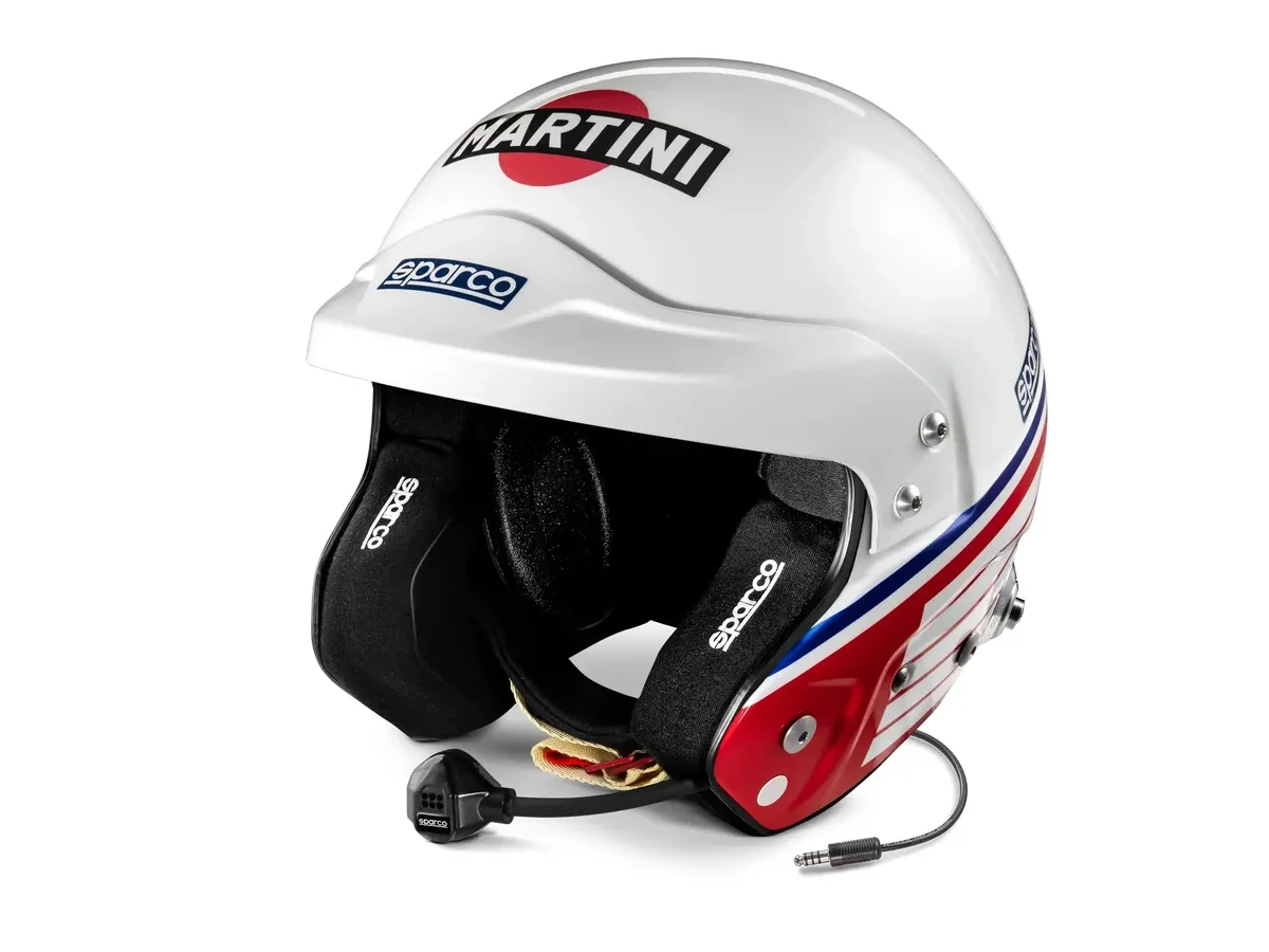 Sparco casco jet Martini Racing con interfono