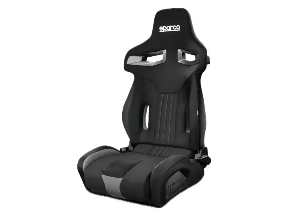 Sparco sedile racing reclinabile nero e grigio